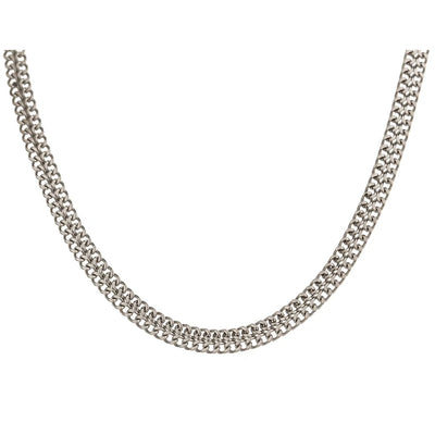 Double Layer Flat Chain Necklace