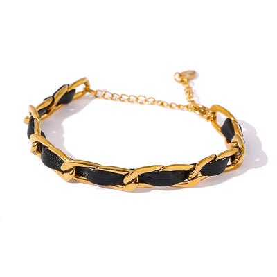 Leather Chain Bracelet