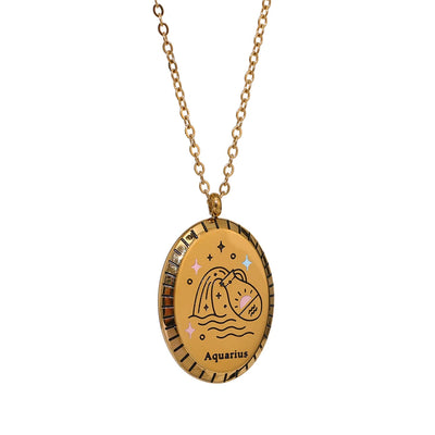 Zodiac Medallion Necklace