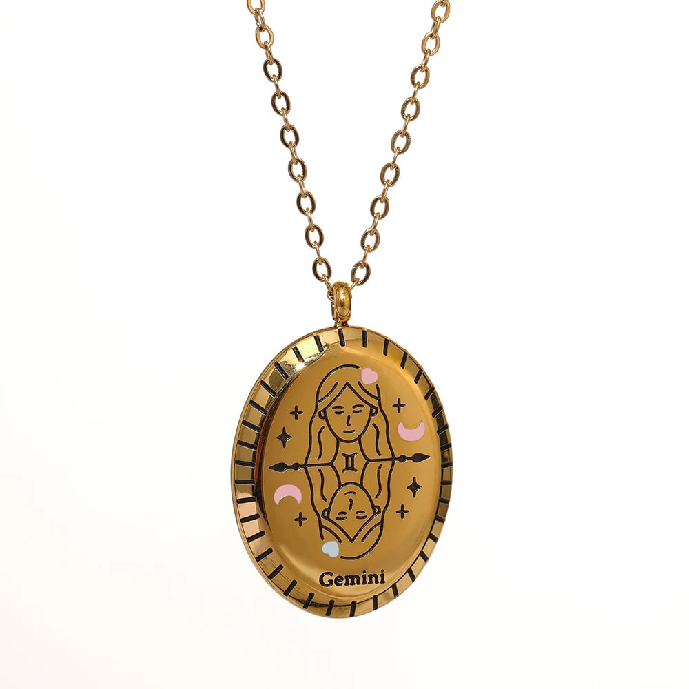 Zodiac Medallion Necklace