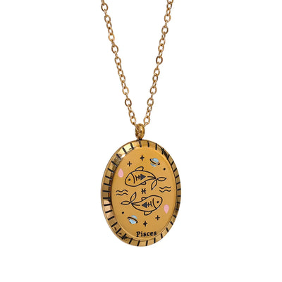 Zodiac Medallion Necklace