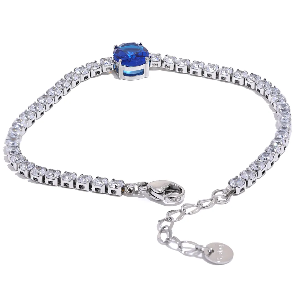 Large Center CZ Bracelet