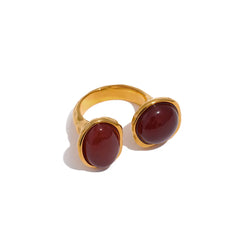 Natural Stone Cab Ring