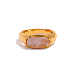 Natural Stone Band Ring