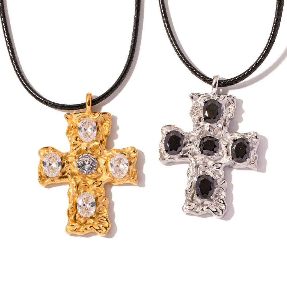 CZ Cross Necklace