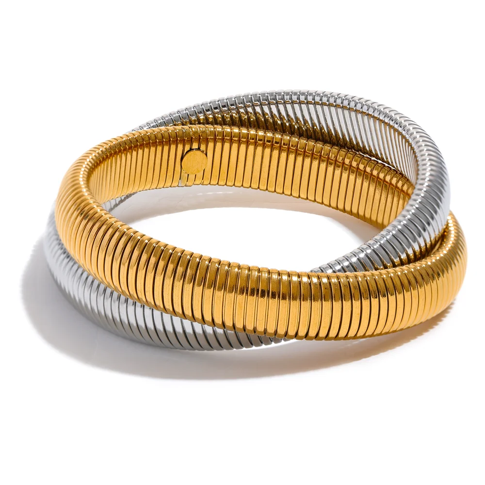 Two Tone Omega Bracelet