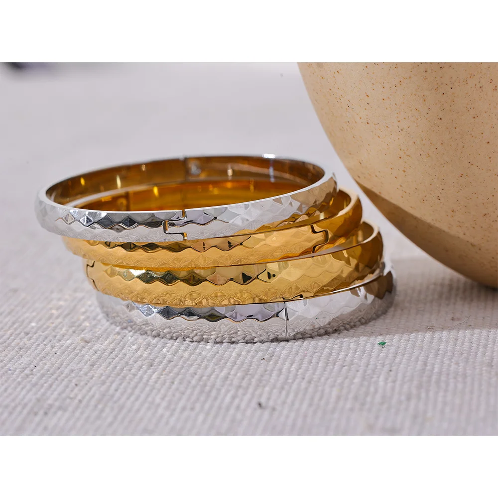 Faceted Bangle Bracelet