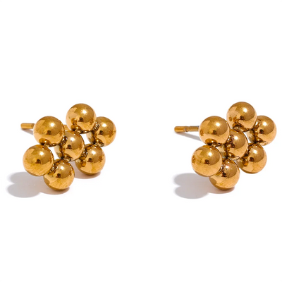 Ball Bead Stud Earrings