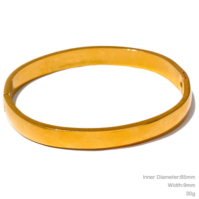 Round Smooth Bangle Bracelet