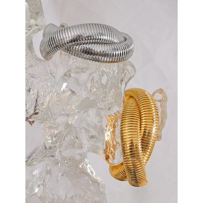 Criss Cross Omega Bangle