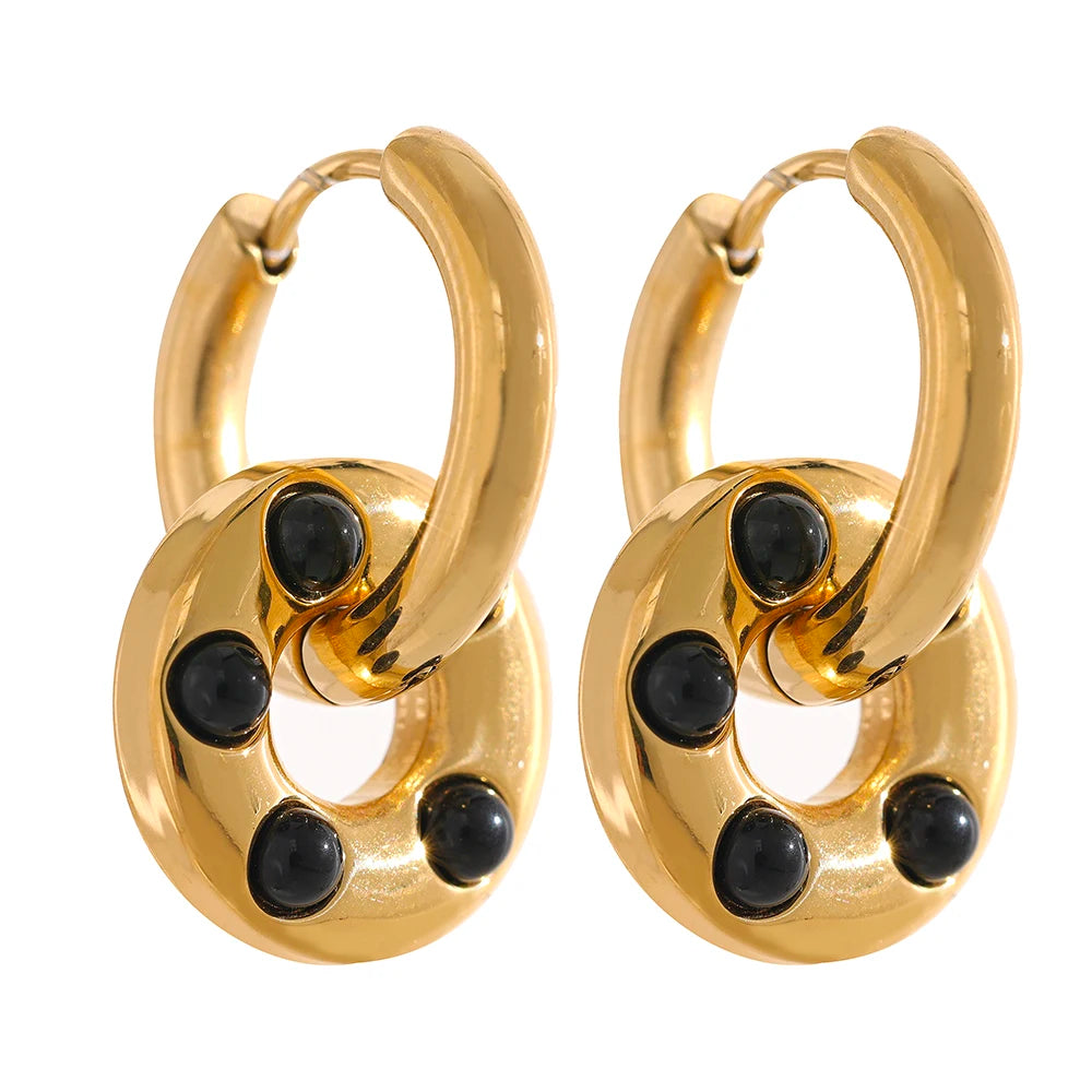 Donut Hoop Earrings