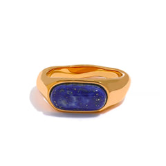 Natural Stone Band Ring