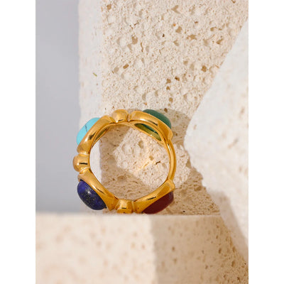 Natural Stone Cab Ring