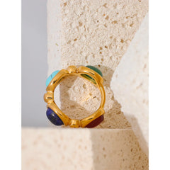 Natural Stone Cab Ring