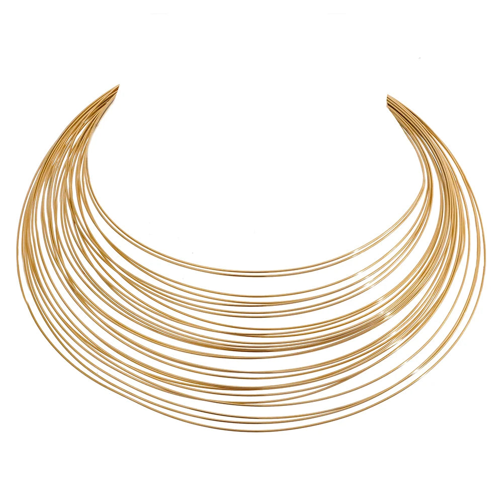 Multilayer Wire Necklace