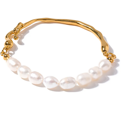 Pearl Bangle Bracelet