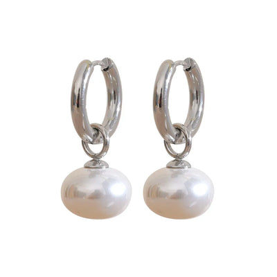 Pearls Drop Charm Earrings