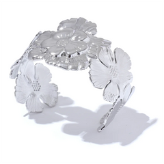 Wide Flower Bracelet